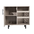 Pemberly Row Classic Sideboard and Bar Cabinet with Storage in Gray