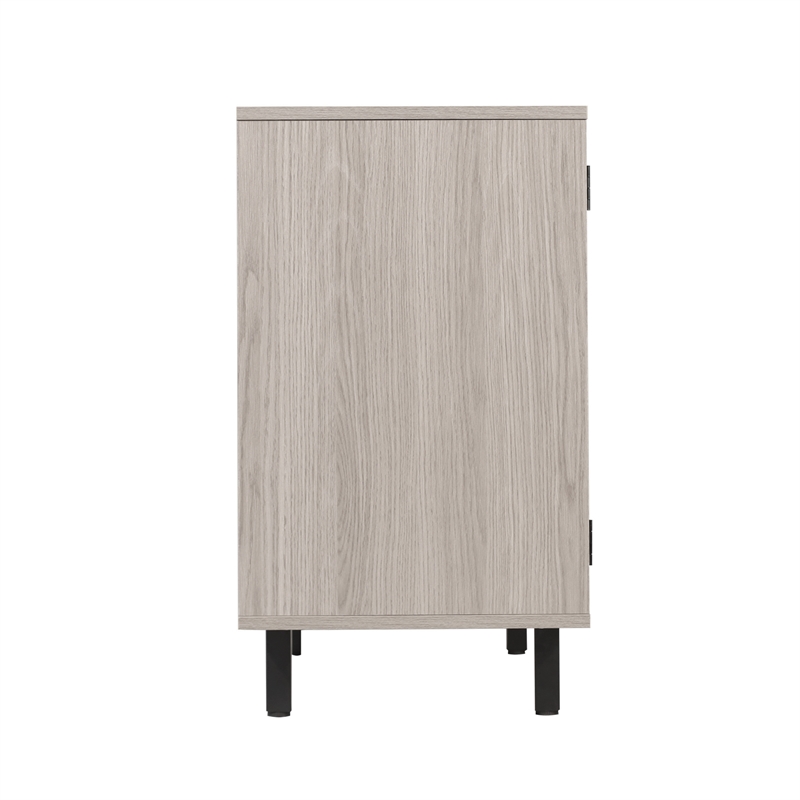 Pemberly Row Classic Sideboard and Bar Cabinet with Storage in Gray