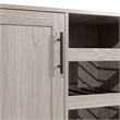 Pemberly Row Classic Sideboard and Bar Cabinet with Storage in Gray