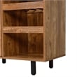 Pemberly Row Classic Sideboard and Bar Cabinet with Storage in Light Brown