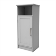 Pemberly Row Bathroom Storage Cabinet with Magnetic Door & 3 Shelves in Gray