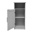 Pemberly Row Bathroom Storage Cabinet with Magnetic Door & 3 Shelves in Gray