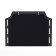 Pemberly Row Contoured Twin Headboard with 2 Power Outlets and USB Ports in Gray