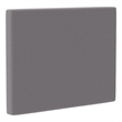 Pemberly Row Upholstered Twin Headboard with 2 Power Outlets & USB Ports in Gray