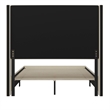 Pemberly Row Full Upholstered Platform Bed with Channel Stitched Headboard