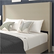 Pemberly Row King Upholstered Platform Bed with Channel Stitched Headboard