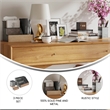 Pemberly Row Metal & Rustic Wood 3 Pc Desktop or Vanity Organizer in Galvanized