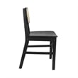 Pemberly Row 2 Pack Cane Rattan Event Chairs with Wood Backs and Seats