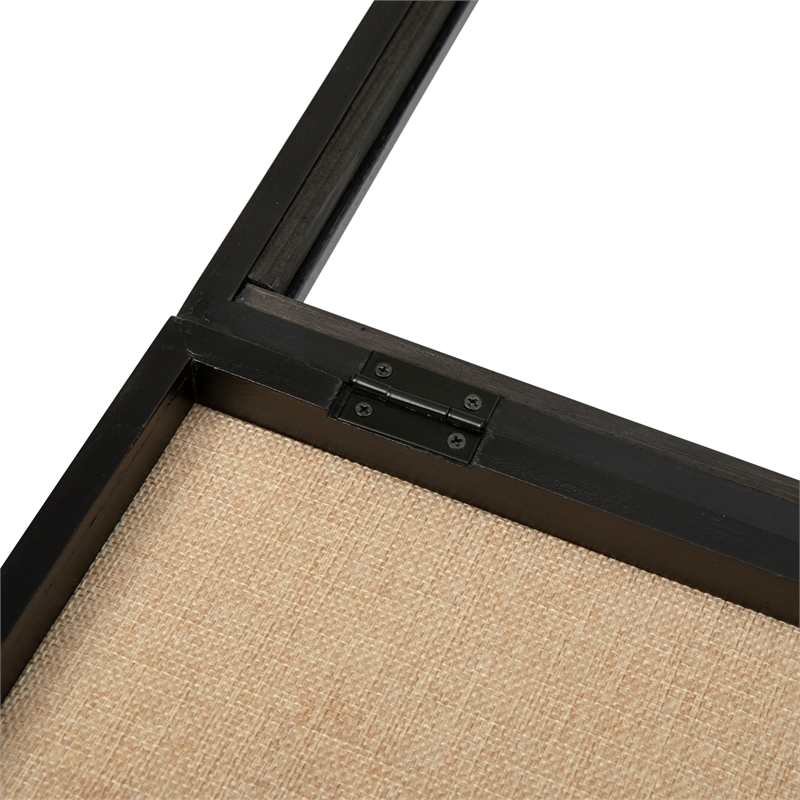 Pemberly Row 11 x 14 Solid Pine Shadow Display Case with Linen Liner in Black