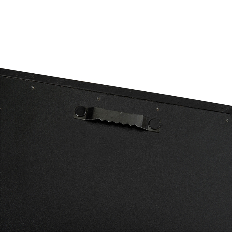Pemberly Row 11 x 14 Solid Pine Shadow Display Case with Linen Liner in Black