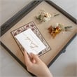 Pemberly Row 11 x 14 Solid Pine Shadow Display Case with Linen Liner in Black