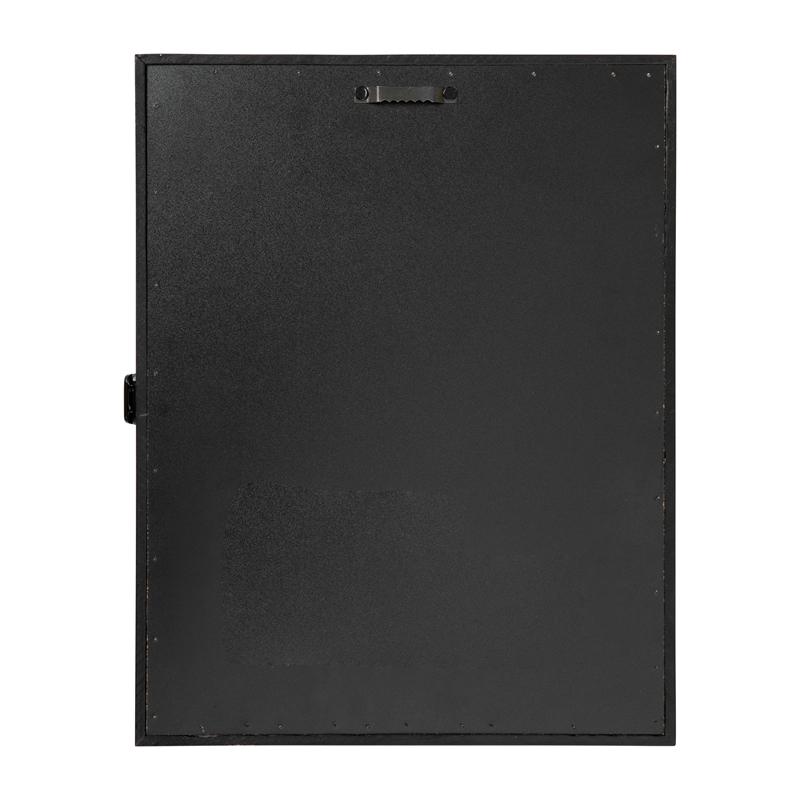 Pemberly Row 11 x 14 Solid Pine Shadow Display Case with Linen Liner in Black