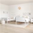 Pemberly Row Twin Over Twin Solid Wood Bunk Bed Frame for Kids in White