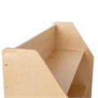 Pemberly Row Kids Wooden Bookshelf with 3 Display Shelves in Natural