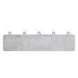 Pemberly Row Vintage Wall Mounted Coat Rack with 5 Hooks in Whitewashed