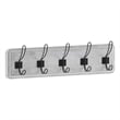 Pemberly Row Vintage Wall Mounted Coat Rack with 5 Hooks in Whitewashed