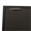 Pemberly Row 24x36 Wooden Jersey Display Case with Foam Board and Lock in Black