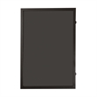 Pemberly Row 24x36 Wooden Jersey Display Case with Foam Board and Lock in Black