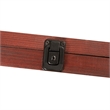 Pemberly Row 24x36 Wooden Jersey Display Case with Foam Board & Lock in Mahogany