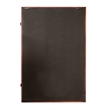 Pemberly Row 24x36 Wooden Jersey Display Case with Foam Board & Lock in Mahogany