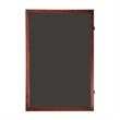 Pemberly Row 24x36 Wooden Jersey Display Case with Foam Board & Lock in Mahogany