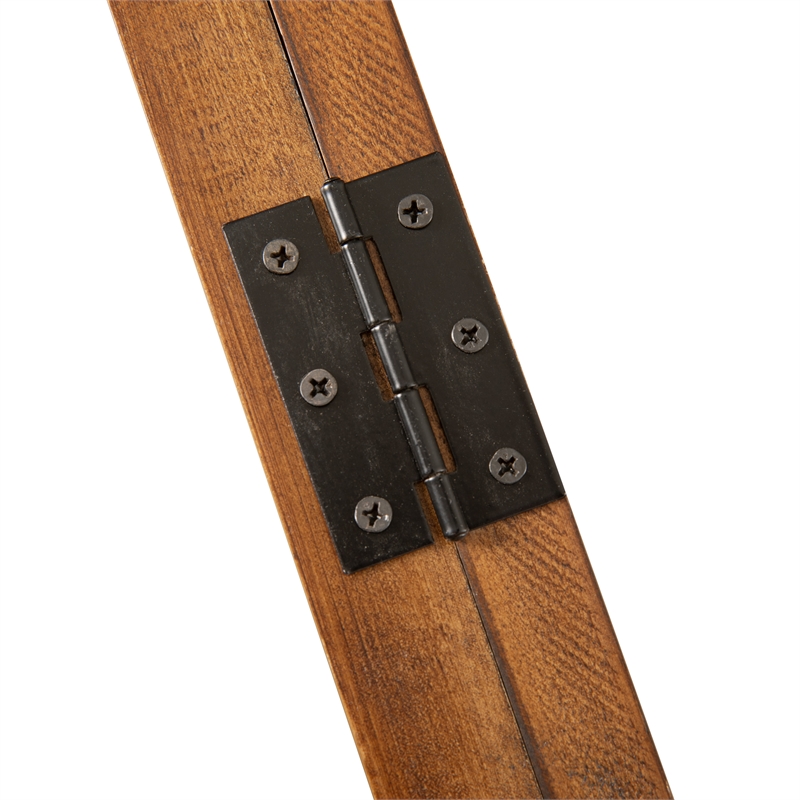 Pemberly Row 24x36 Jersey Display Case with Foam Board and Lock in Rustic Brown