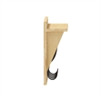 Pemberly Row Wall Mounted Coat Rack with Upper Shelf and Hooks in Bamboo