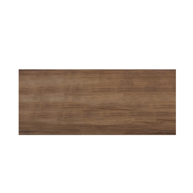 Pemberly Row Wall Mounted Coat Rack with Upper Shelf and Hooks in Rustic Brown
