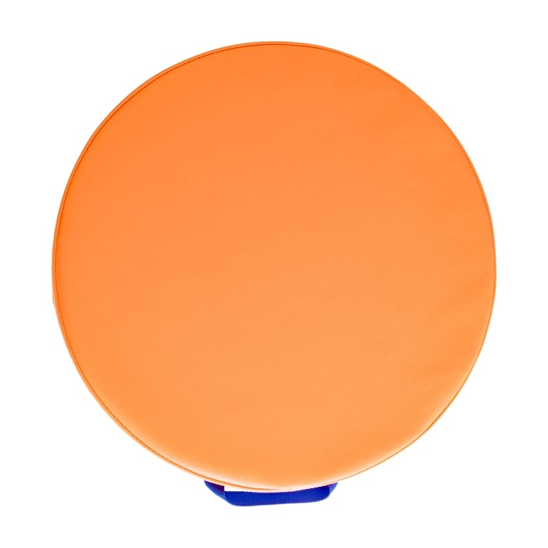 Pemberly Row Plastic Classroom Floor Cushions with Handles in Primary Colors