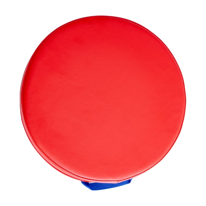 Pemberly Row Plastic Classroom Floor Cushions with Handles in Primary Colors