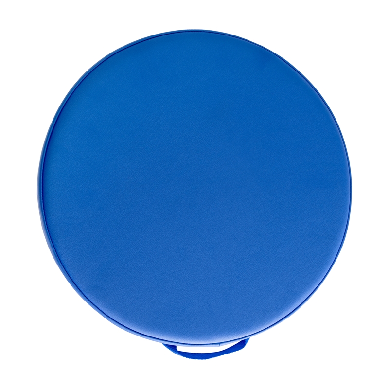 Pemberly Row Plastic Classroom Floor Cushions with Handles in Primary Colors