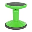 Pemberly Row Kids Adjustable Height Active Learning Stool for Classroom in Green