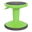 Pemberly Row Kids Adjustable Height Active Learning Stool for Classroom in Green