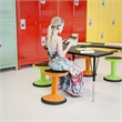 Pemberly Row Kids Adjustable Height Active Learning Stool for Classroom - Orange
