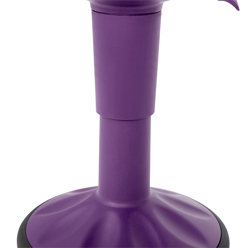 Pemberly Row Kids Adjustable Height Active Learning Stool for Classroom - Purple