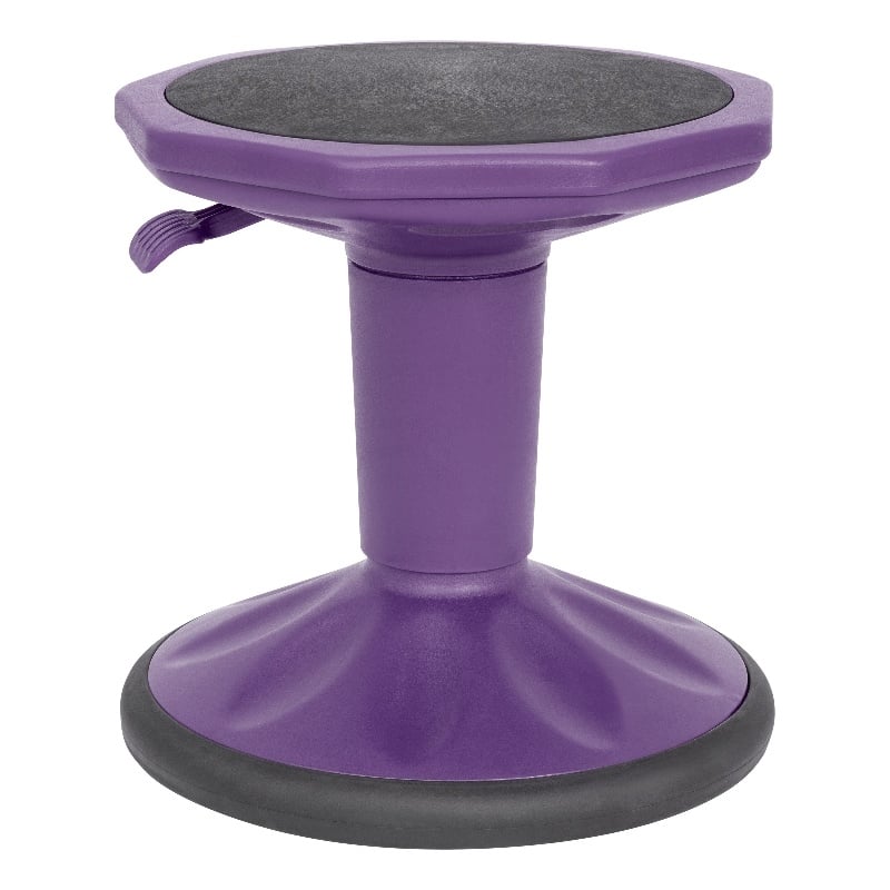 Pemberly Row Kids Adjustable Height Active Learning Stool for Classroom - Purple