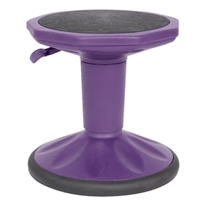 Pemberly Row Kids Adjustable Height Active Learning Stool for Classroom - Purple