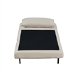 Pemberly Row Convertible Tri-Fold Chair with Pillow and Hideaway Legs