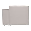 Pemberly Row Modular Sectional Sofa Right Side Chair with Armrest in Cream