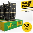 Pemberly Row 3 Pack 8x13 Roll Unscented Pet Waste Station Bags 600 Count - Black