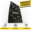 Pemberly Row 3 Pack 8x13 Roll Unscented Pet Waste Station Bags 600 Count - Black