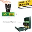Pemberly Row 3 Pack 8x13 Roll Unscented Pet Waste Station Bags 600 Count - Black