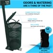 Pemberly Row Pet Waste Station with Pull Out Dispenser and Trash Can in Green