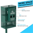 Pemberly Row Compact Pet Waste Station with Trash Can and Roll Bag Dispenser