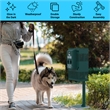 Pemberly Row Compact Pet Waste Station with Trash Can and Roll Bag Dispenser