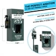 Pemberly Row Mountable Locking Pull Out Pet Waste Bag Dispenser with Sanitizer