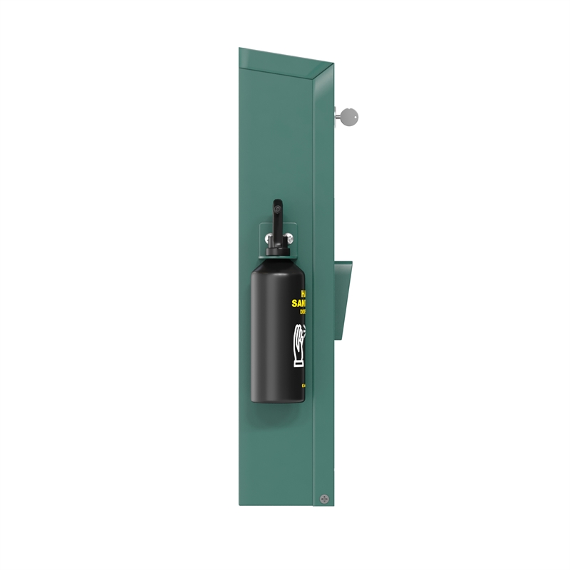Pemberly Row Mountable Locking Pull Out Pet Waste Bag Dispenser with Sanitizer