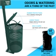 Pemberly Row Pet Waste Station with Pull Out Dispenser and Trash Can with Lid