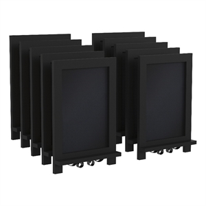 Pemberly Row 10 Pack 9.5&quotx14&quot Tabletop or Wall Mount Magnetic Chalkboards