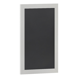 Pemberly Row 20&quotx30&quot Wall Mounted Magnetic Chalkboard with Wooden Frame in White